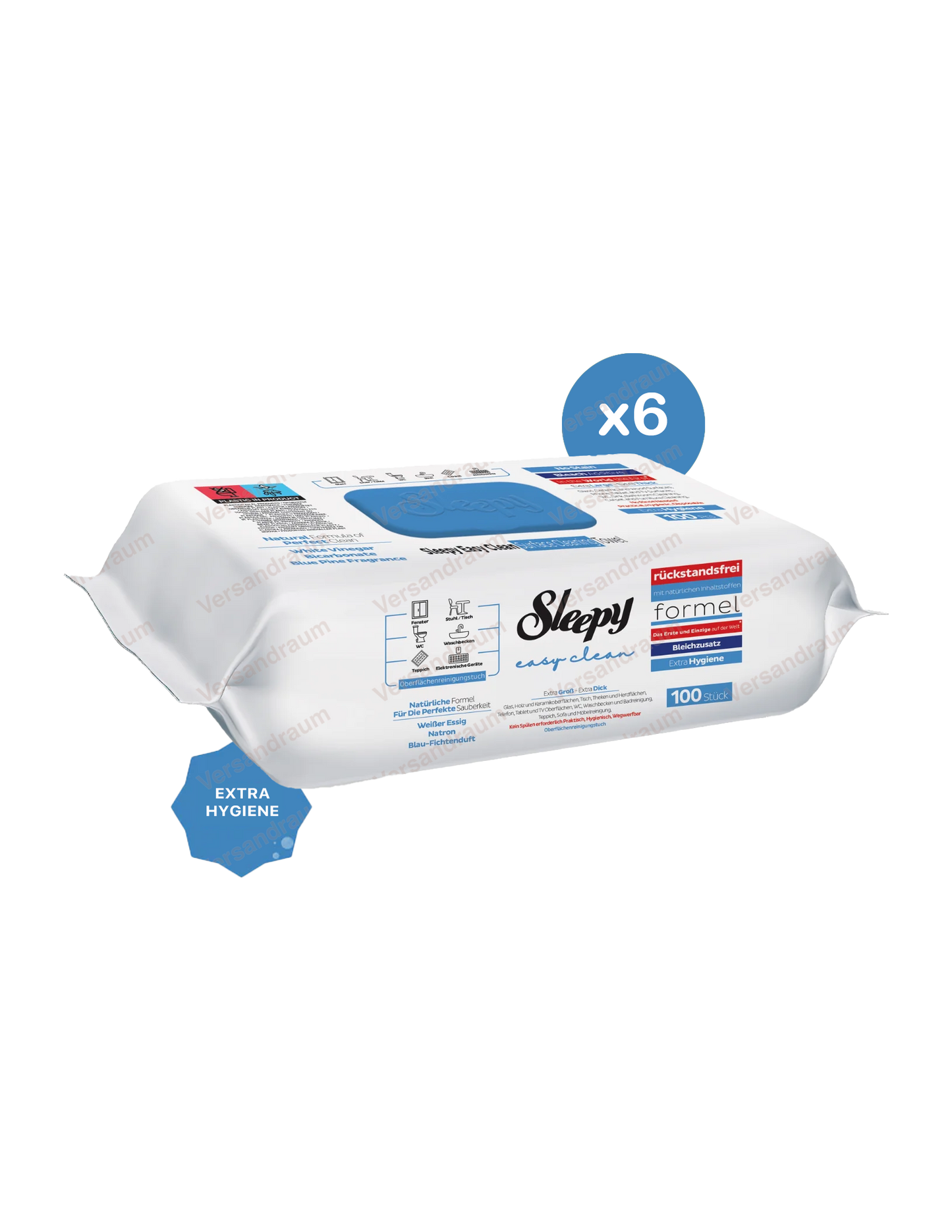 Sleepy Easy Clean Reinigungstücher 6x blau