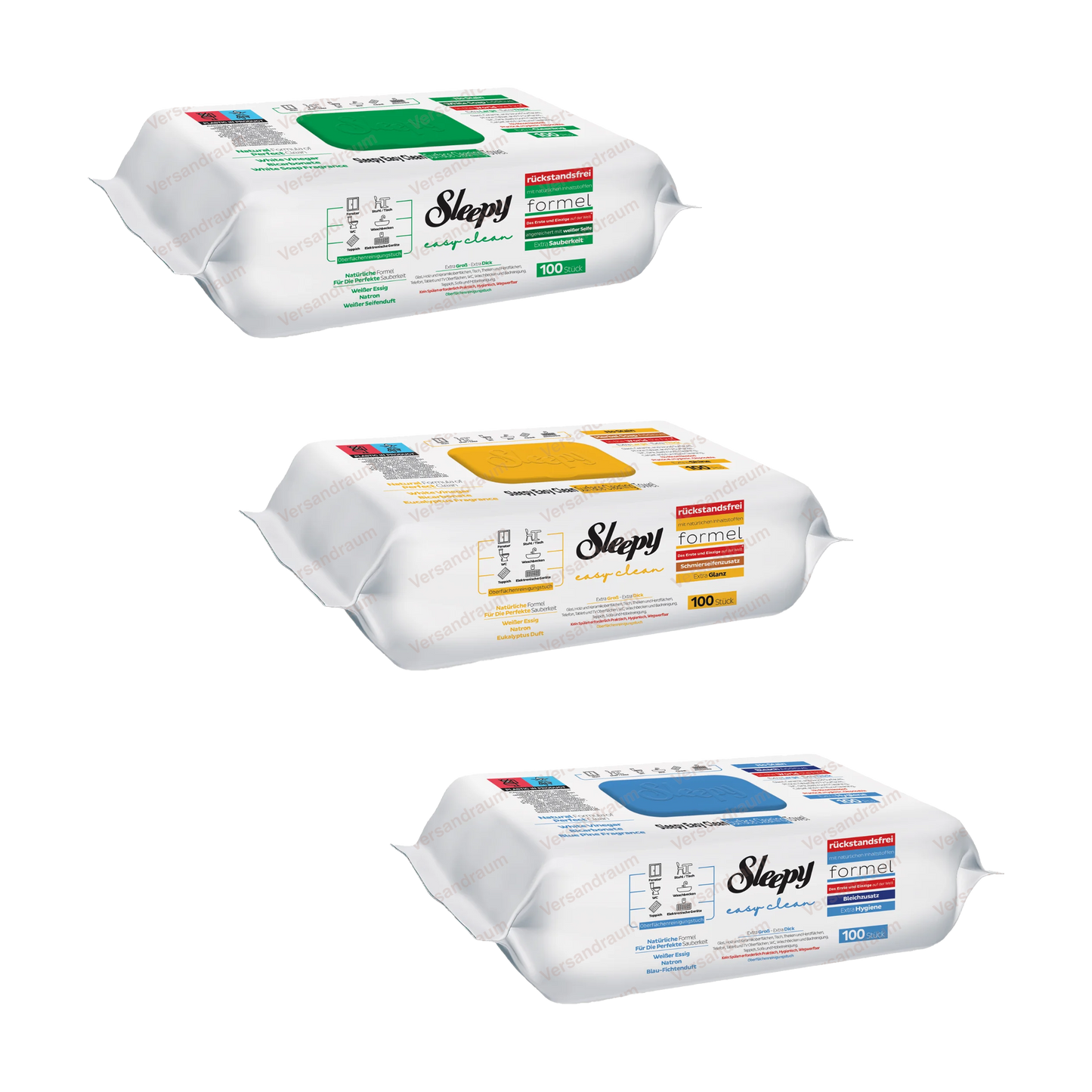 Sleepy Easy Clean Reinigungstücher grün