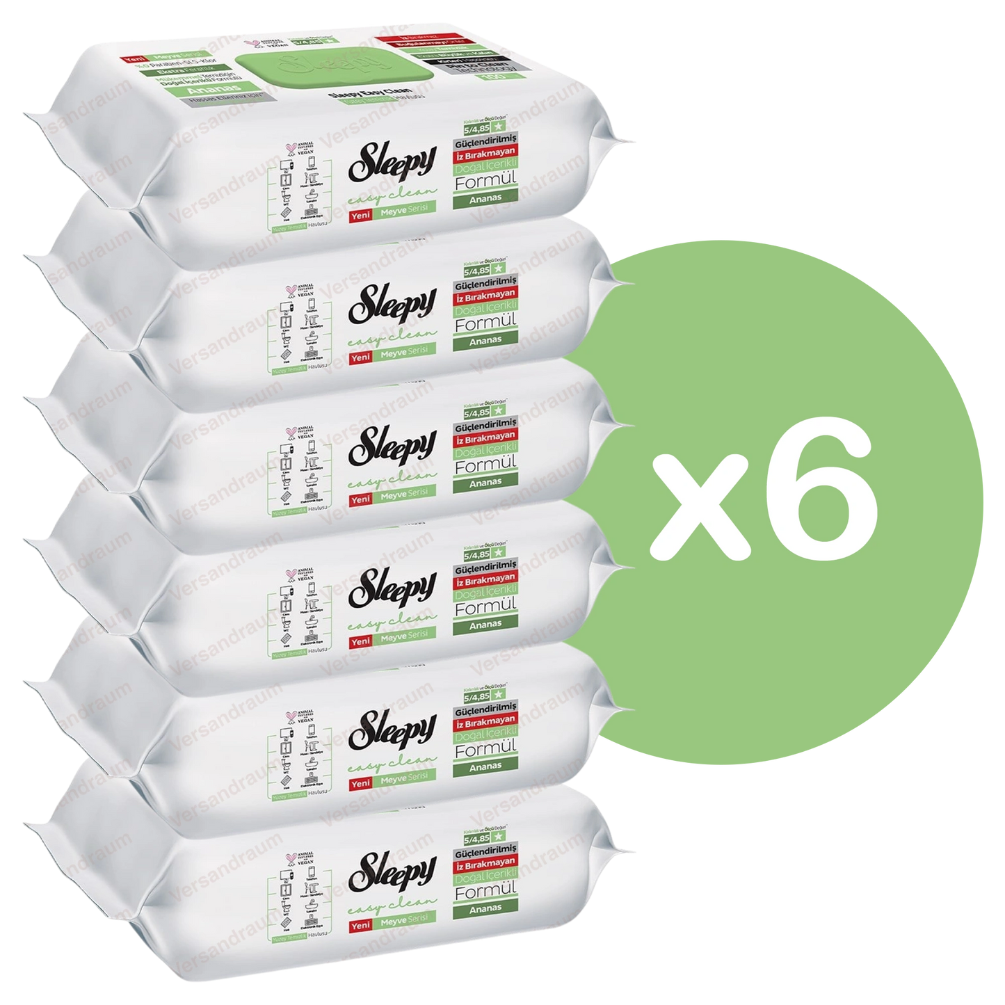 Sleepy Easy Clean Mix Sets Oberflächenreinigungstücher 6er Set