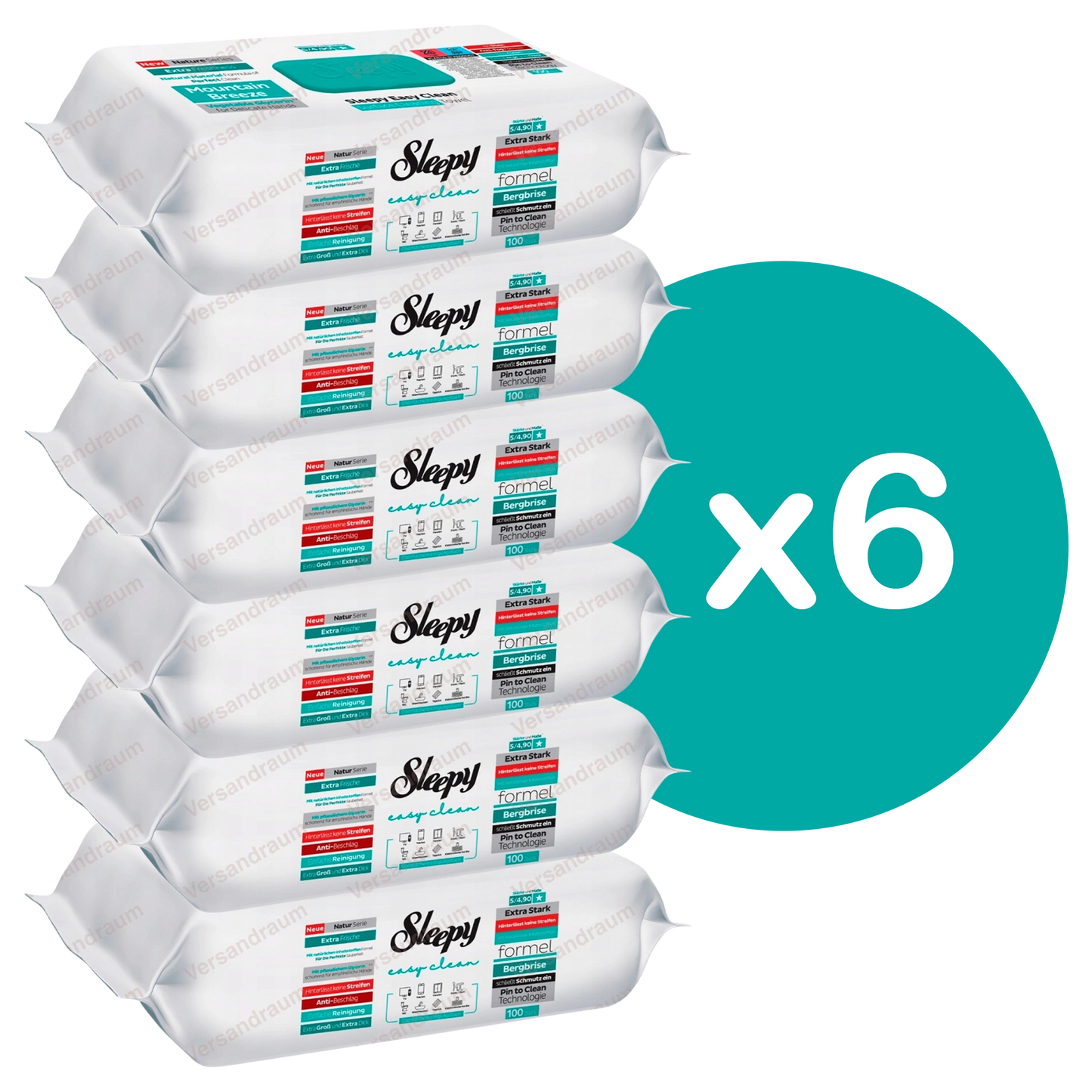 Sleepy Easy Clean Mix Sets Oberflächenreinigungstücher 6er Set
