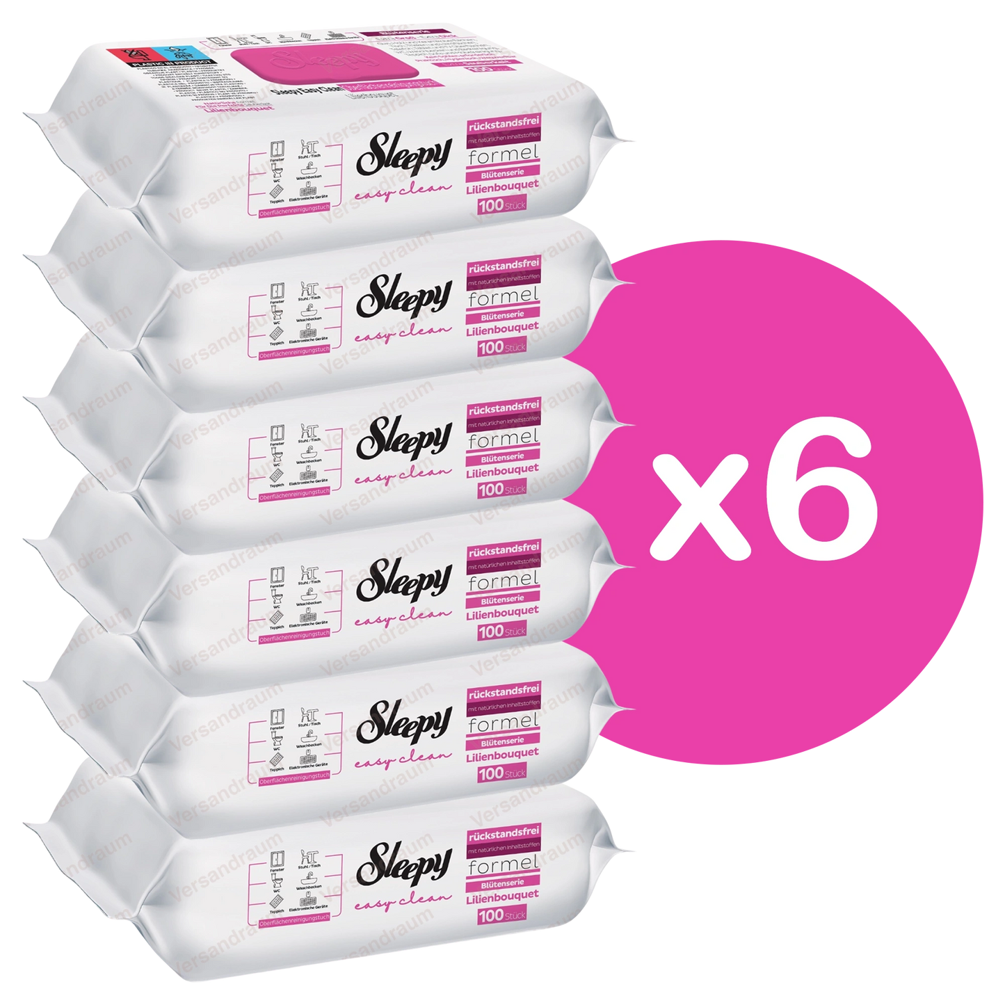 Sleepy Easy Clean Mix Sets Oberflächenreinigungstücher 6er Set